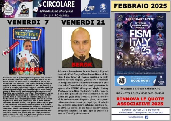 Circolare di Febbraio 2025 fronte